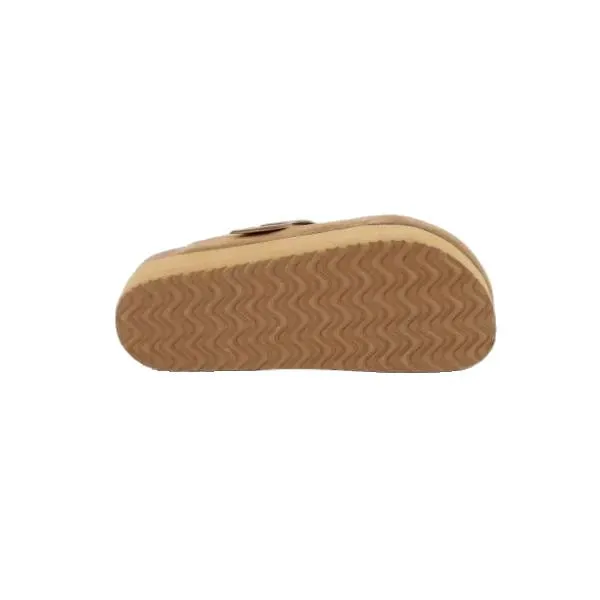 פכף פלטפורמה אוסקרס לנשים בצבע קאמל Oscar OSC024-CAM Dolev platform flip-flop Camel