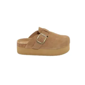 פכף פלטפורמה אוסקרס לנשים בצבע קאמל Oscar OSC024-CAM Dolev platform flip-flop Camel