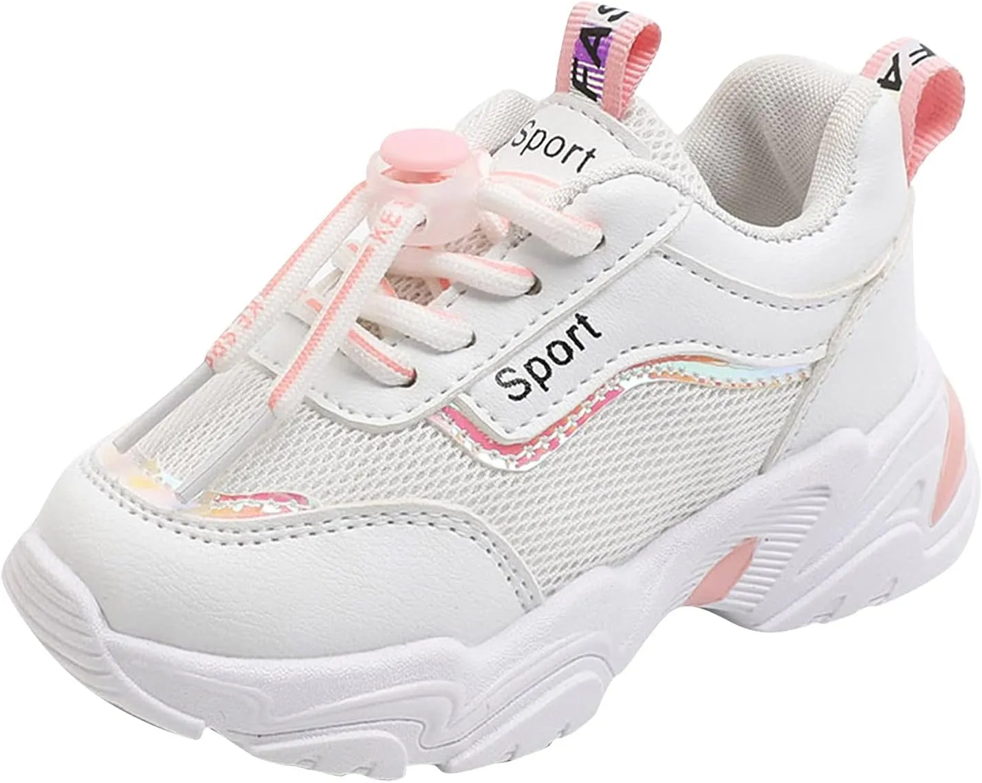Black Shoes for Girls,Toddler Kids Shoes Breathable Infant Baby Soft Mesh Sneakers Shoes 1-6 Years