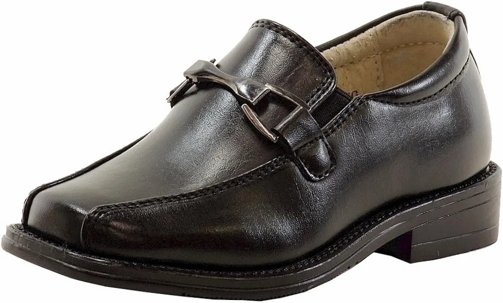 Boy's Toddler Classic Loafer Black School Uniform Loafers Shoes 6T