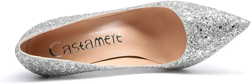 Castamere Women's High Heels Slip-On Pumps Pointy-Toe Elegant Stilettos Wedding Party Sexy Heel Shoes 12CM Heels Pump
