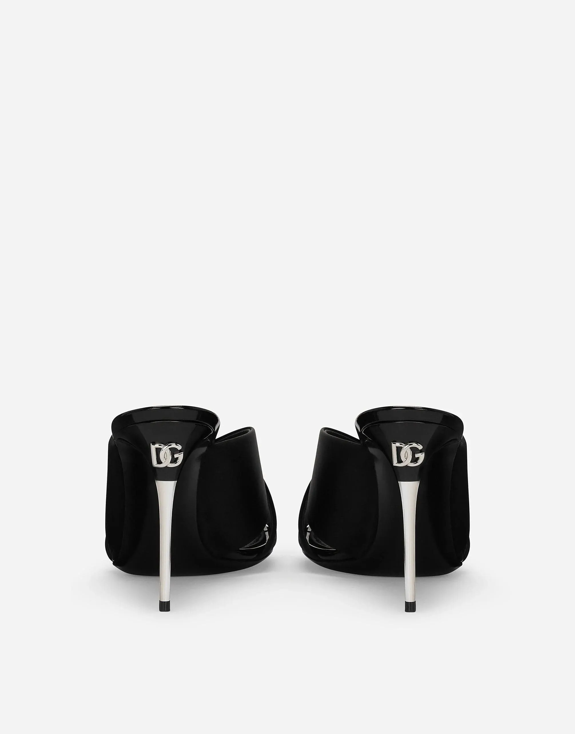 Crossover-Strap Stiletto Mules