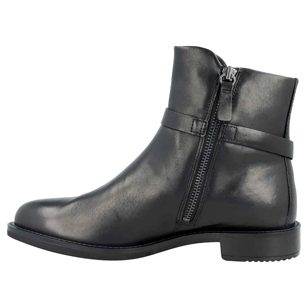 Ecco Sartorelle 25 Full Grain Leather Women's Zip Up Ankle Boots