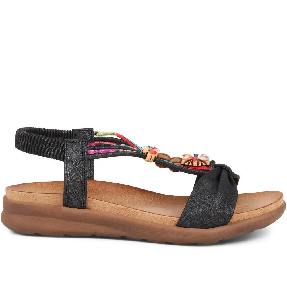 Embellished Flat Sandals - BAIZH37051 / 323 374