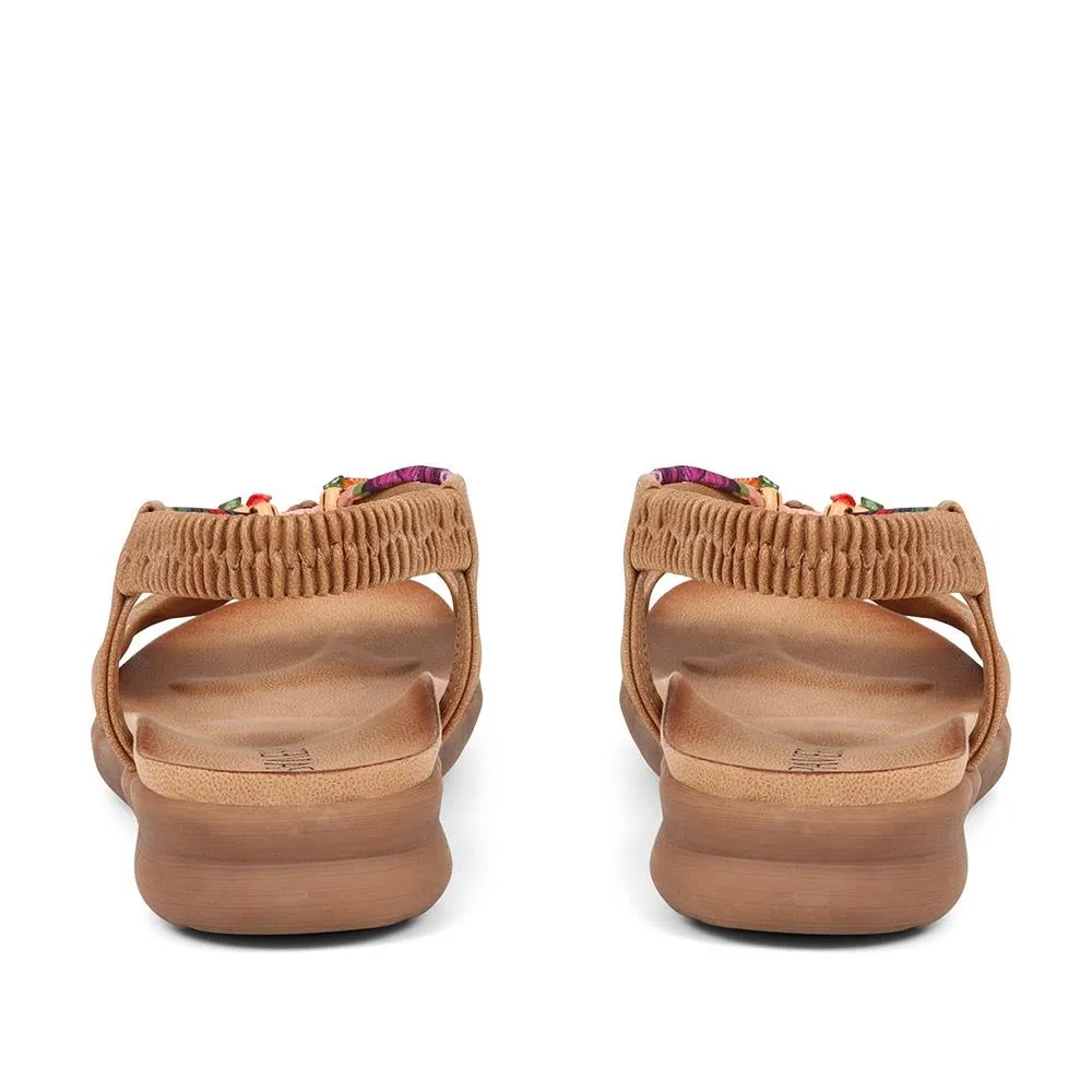 Embellished Flat Sandals - BAIZH37051 / 323 374