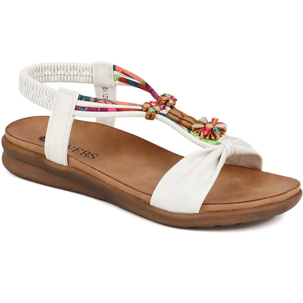 Embellished Flat Sandals - BAIZH37051 / 323 374