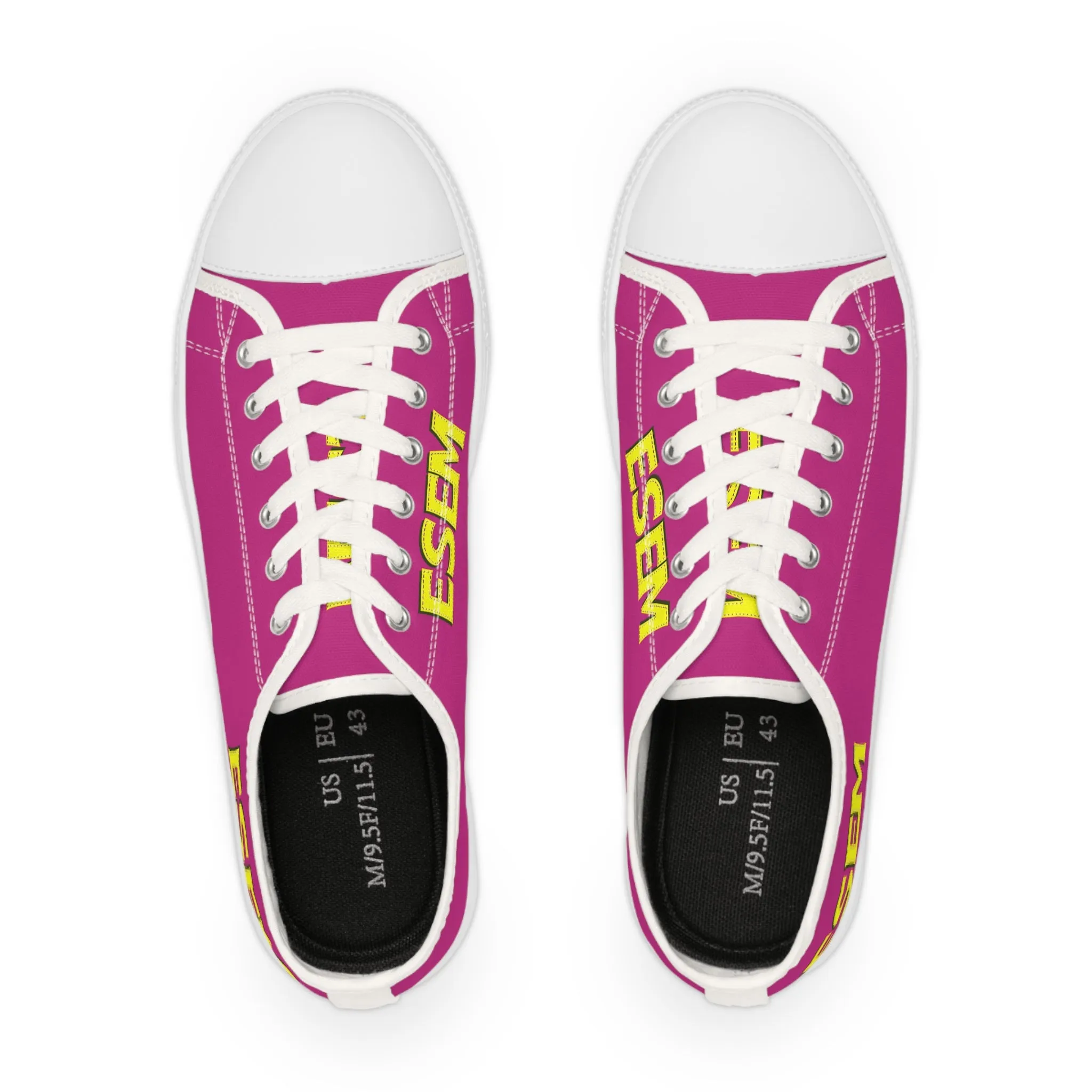 ESEM Yellow - Pink Men's Low Top Sneakers