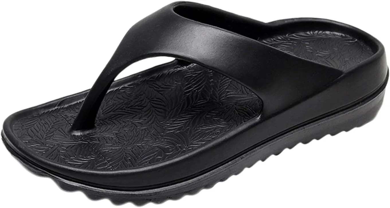 Flip Flops Comfort Beach Thong Sandals Indoor Outdoor Walking Sandals Flip Flops for Women with Arch Support