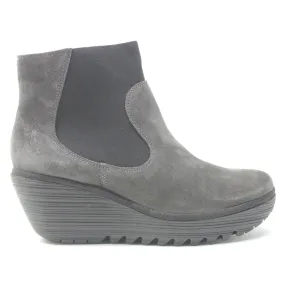 Fly London Yade398Fly Suede Women's Wedge Heel Ankle Boots