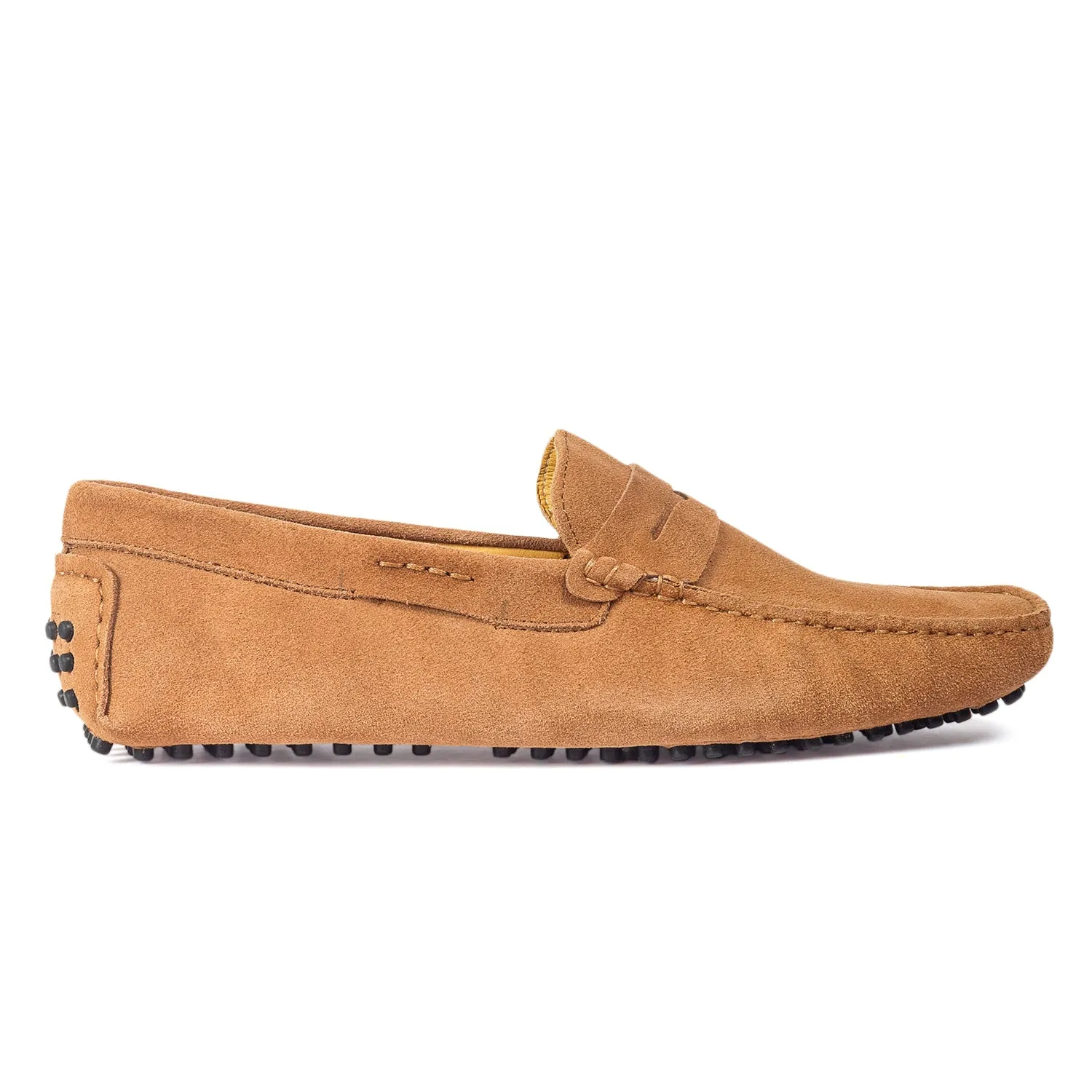Gommino Suede Penny Loafers (Beige)