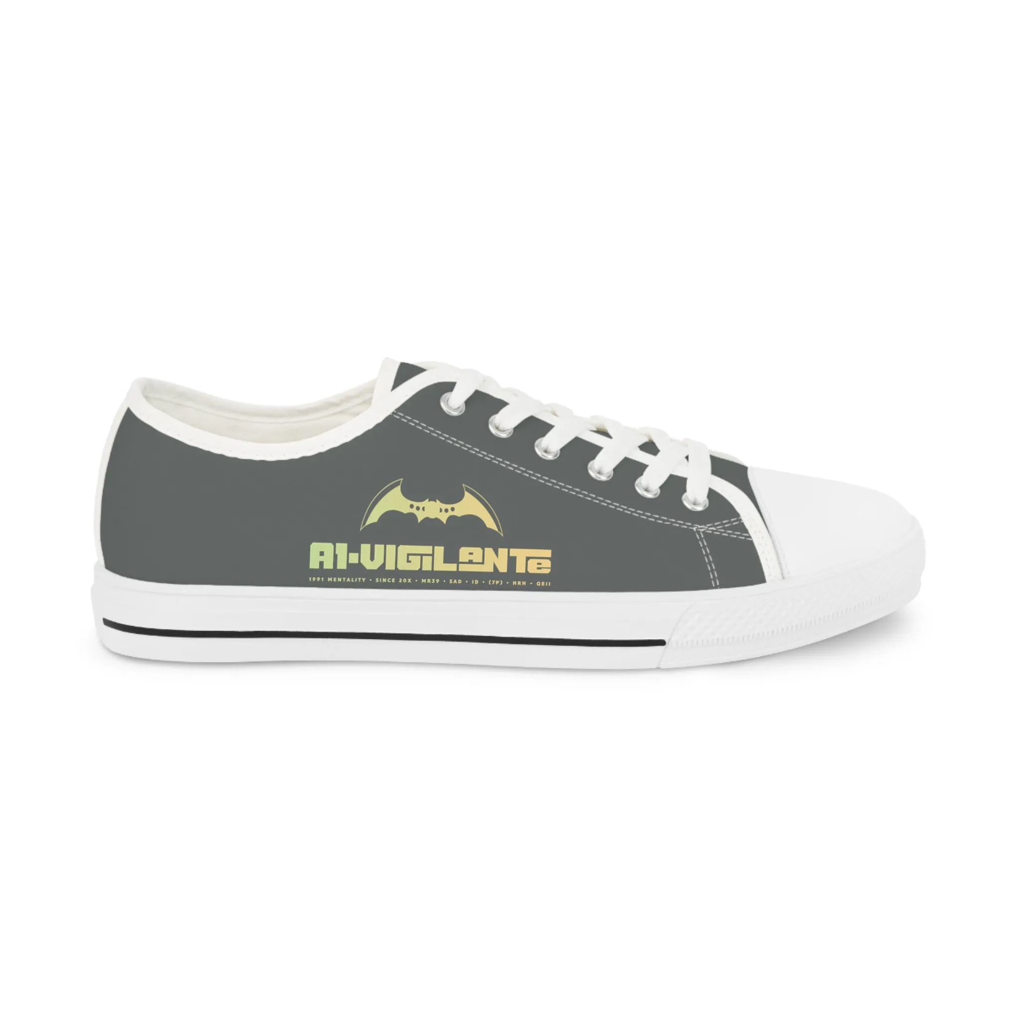Grey A1-Vigilante  Men's Low Top Sneakers