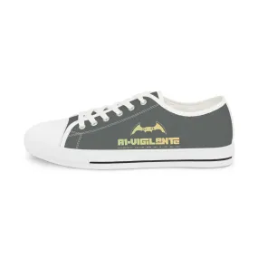 Grey A1-Vigilante  Men's Low Top Sneakers