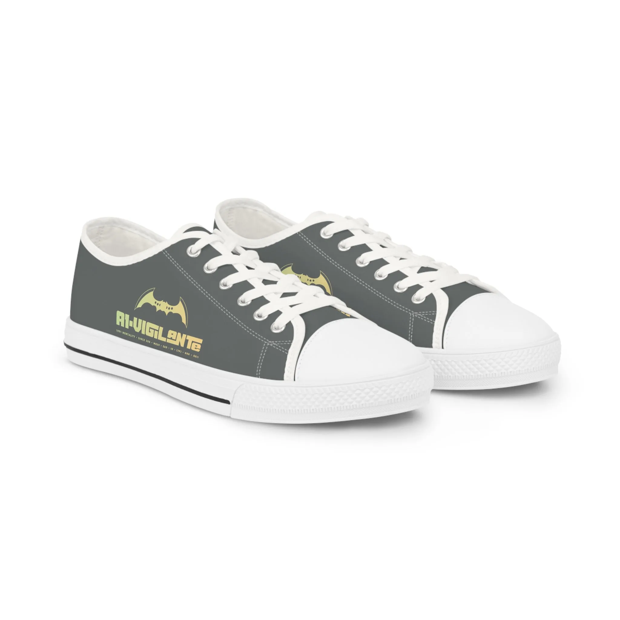 Grey A1-Vigilante  Men's Low Top Sneakers