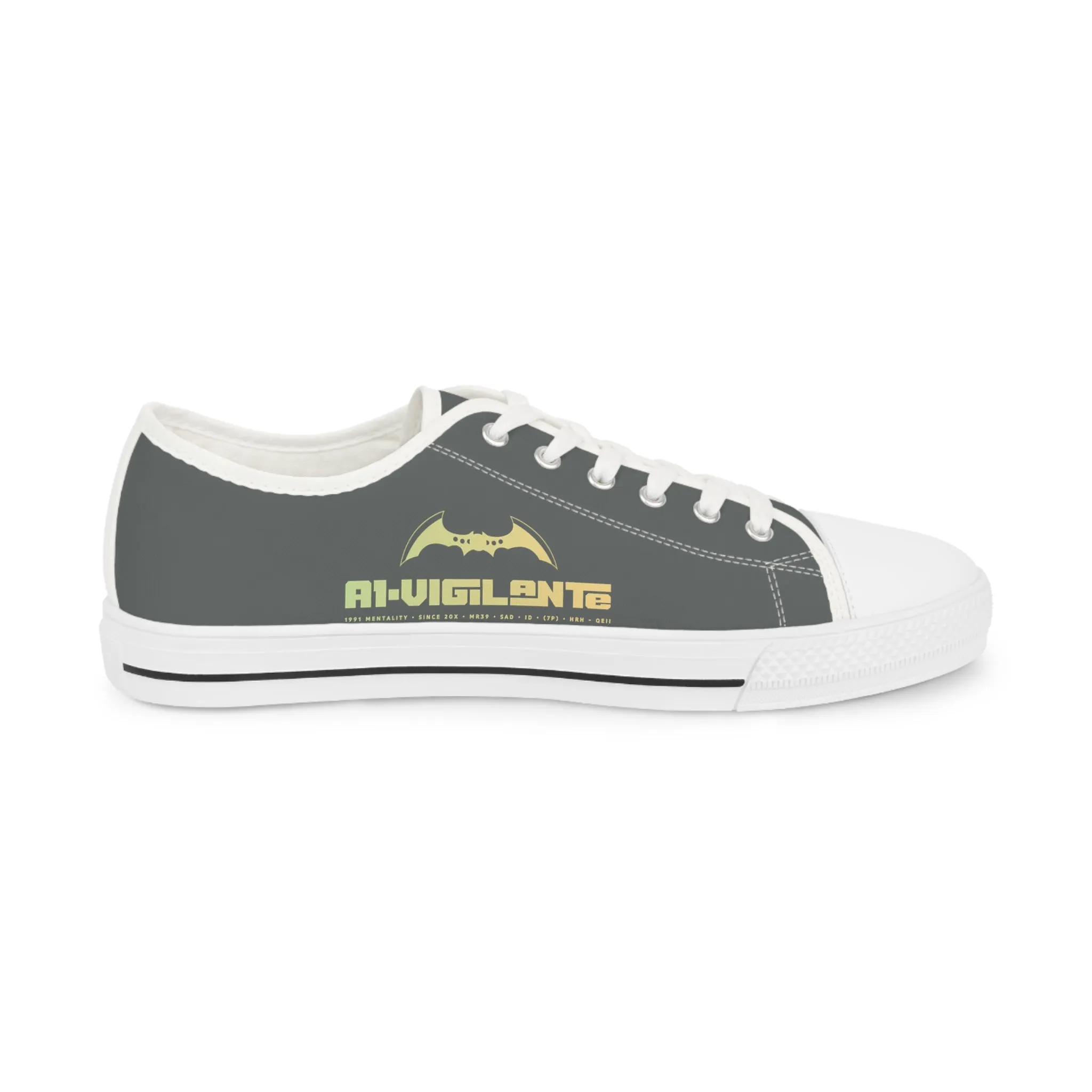 Grey A1-Vigilante  Men's Low Top Sneakers