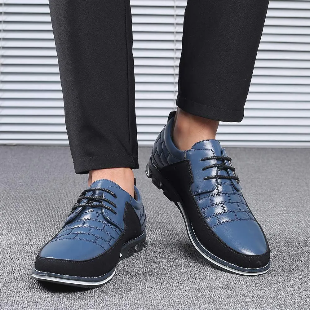 Men's Casual Fashion Loafers Classic Business Leather Loafers Comfortable Breathable Sneaker