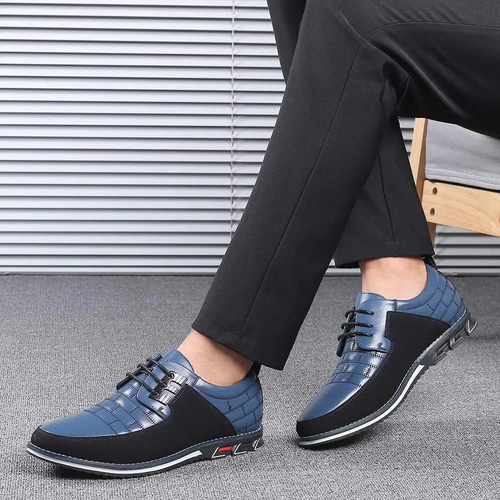 Men's Casual Fashion Loafers Classic Business Leather Loafers Comfortable Breathable Sneaker