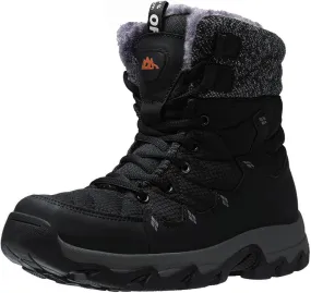 Men's Winter Snow Boots Water Resistant Non Slip Warm Outdoor Lightweight Comfortable Durable 7.1 IN Height Hiking Shoes