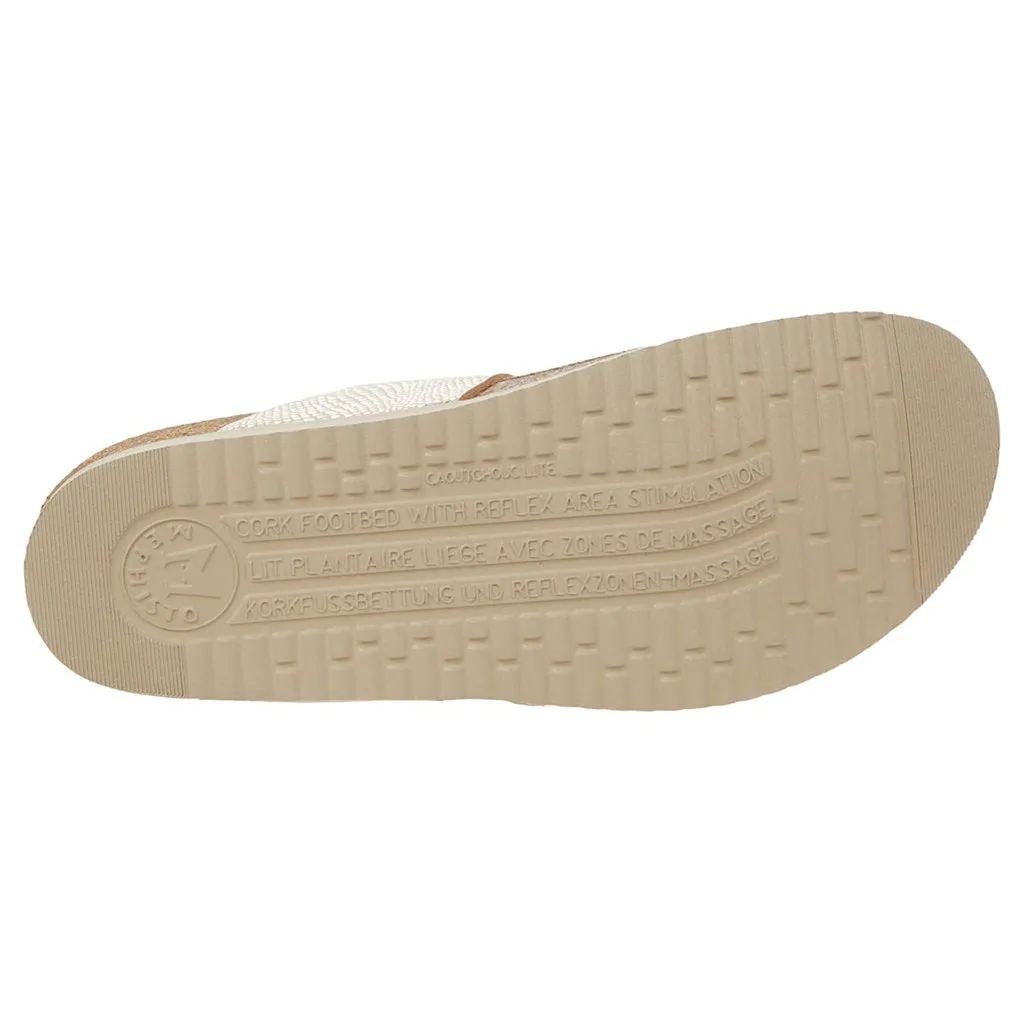 Mephisto Helen Metallic Leather Women's Slide Sandals