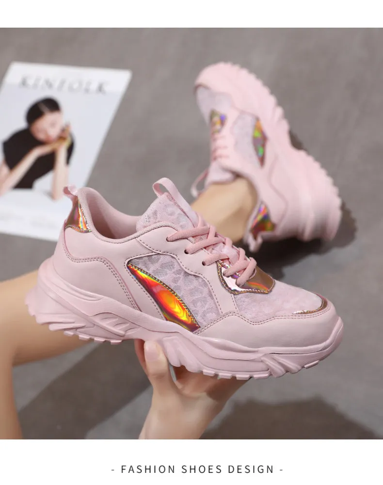 Nanccy Breathable Mesh Platform Sneakers