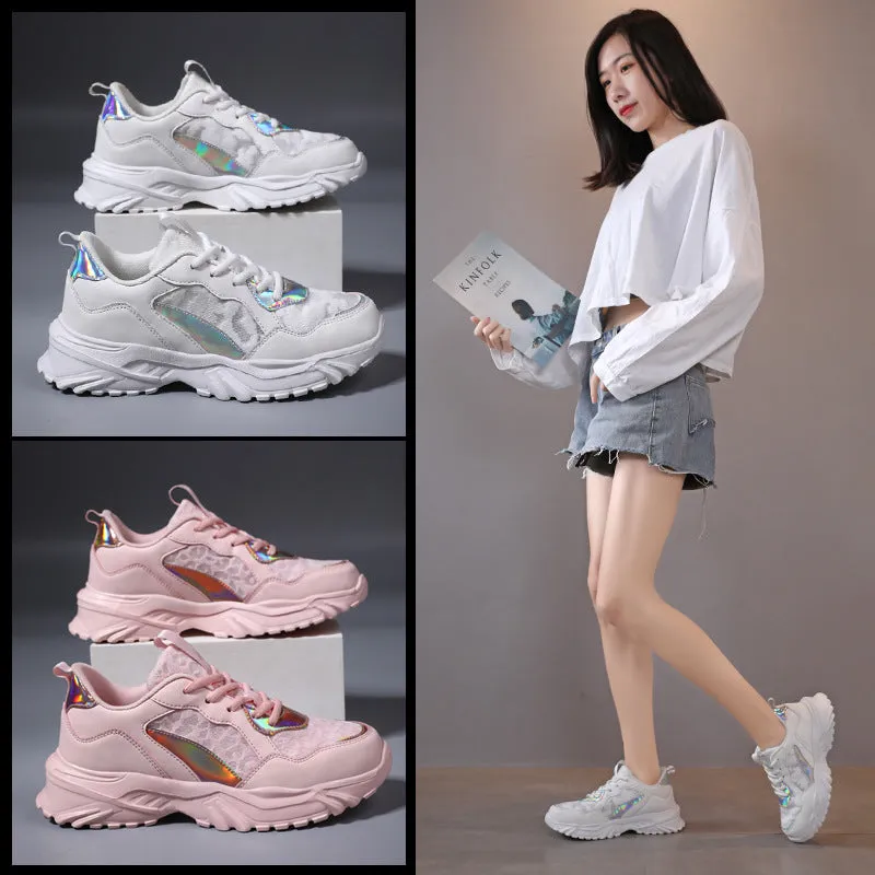Nanccy Breathable Mesh Platform Sneakers