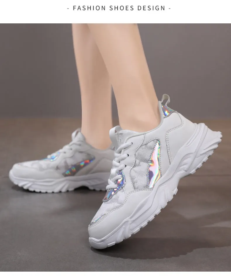 Nanccy Breathable Mesh Platform Sneakers