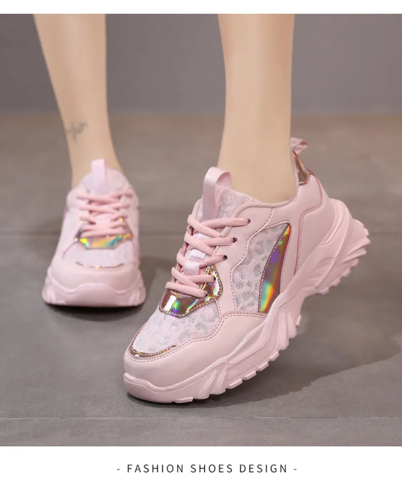 Nanccy Breathable Mesh Platform Sneakers