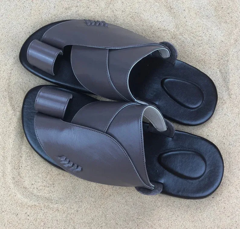 NEW Men’s Vegan Leather Sandals ~ Sandcruisers ~Traditional Arabian Sandals ~ Great for Outdoors, Beaches, Pools, and Parks, Sz 12, Retails $150
