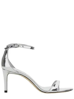 'Nudistarc' Metallic Sandals With High Block Heel In Patent Leather Woman