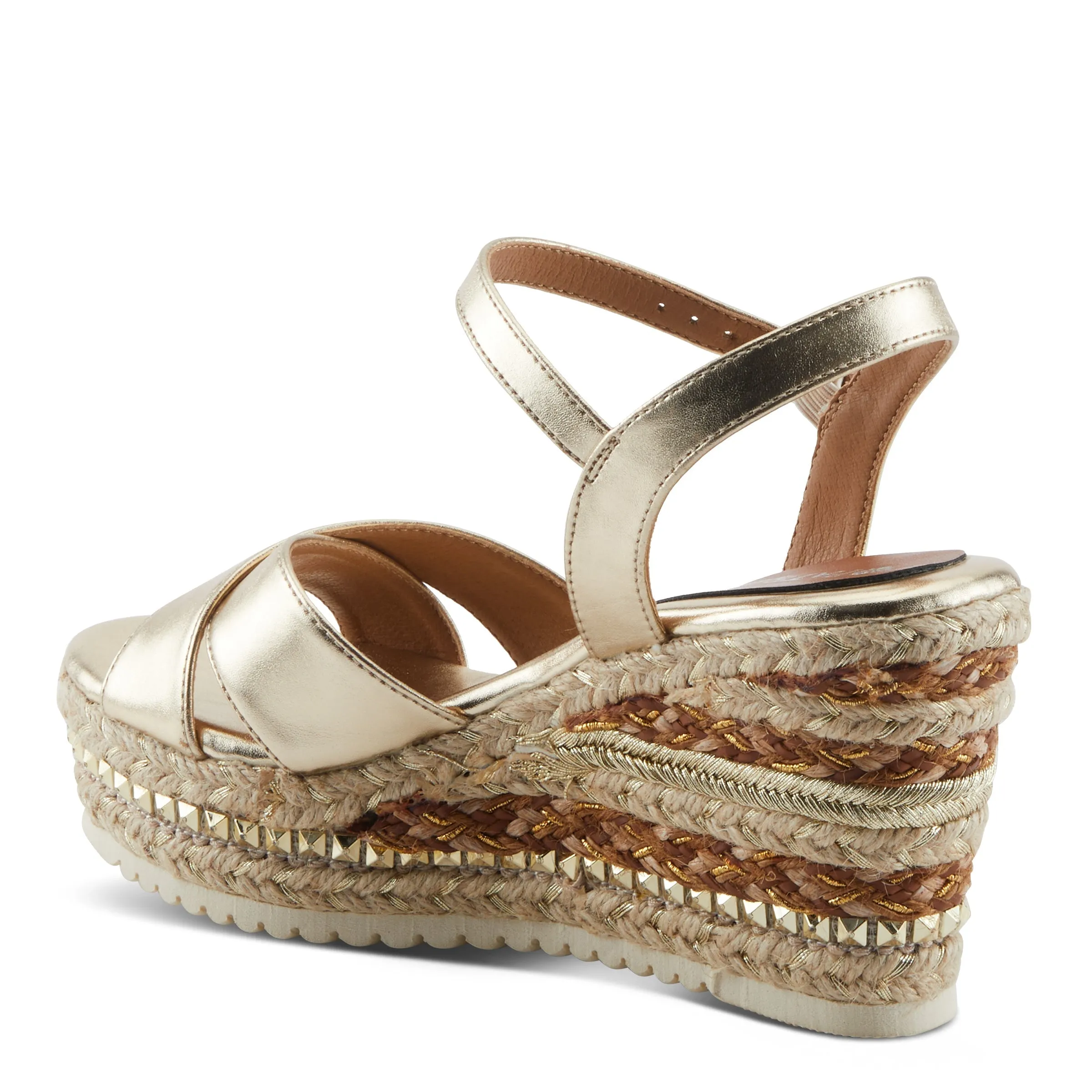 Spring Step Shoes  Patrizia Sloane Women’s Woven Suede Espadrille Sandals