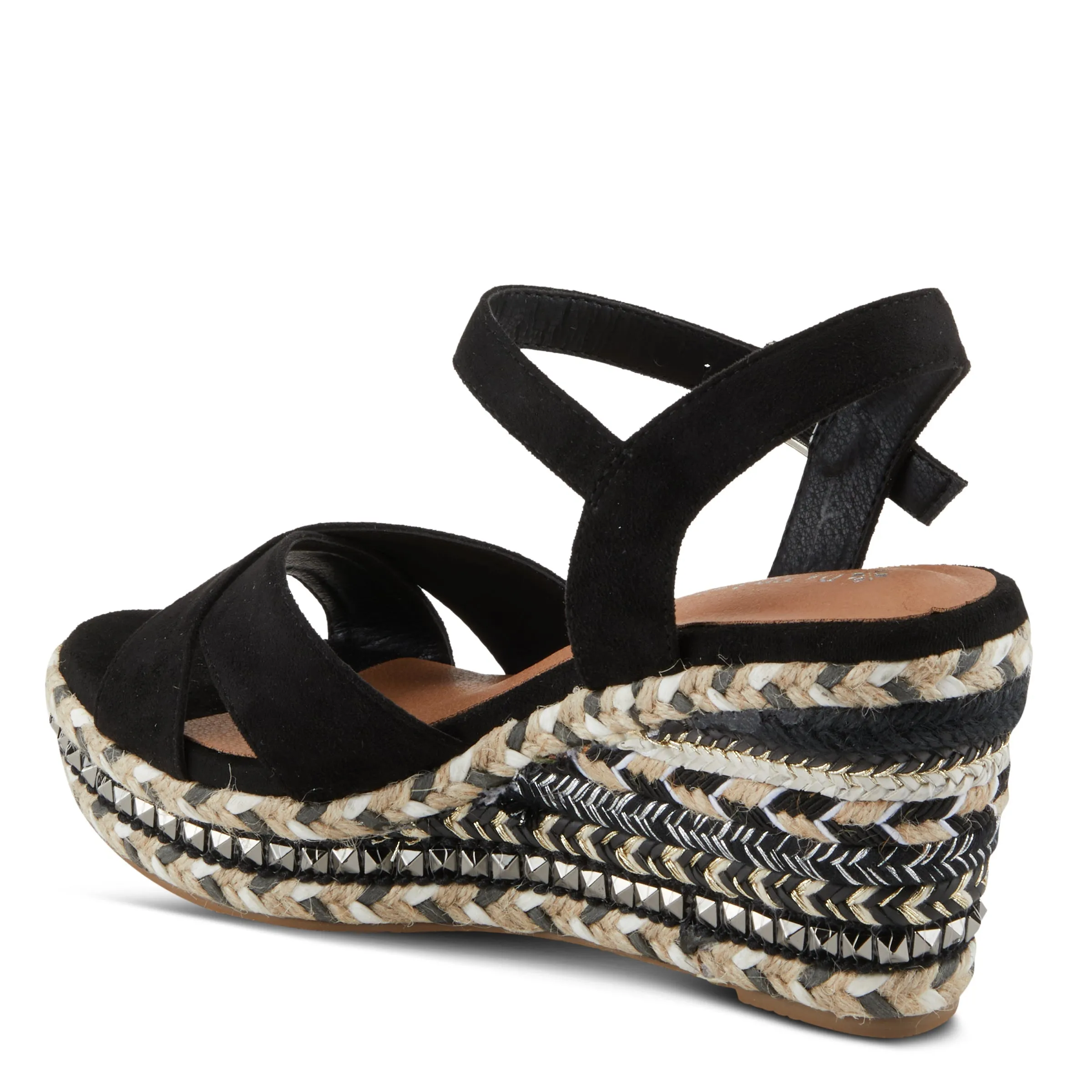 Spring Step Shoes  Patrizia Sloane Women’s Woven Suede Espadrille Sandals