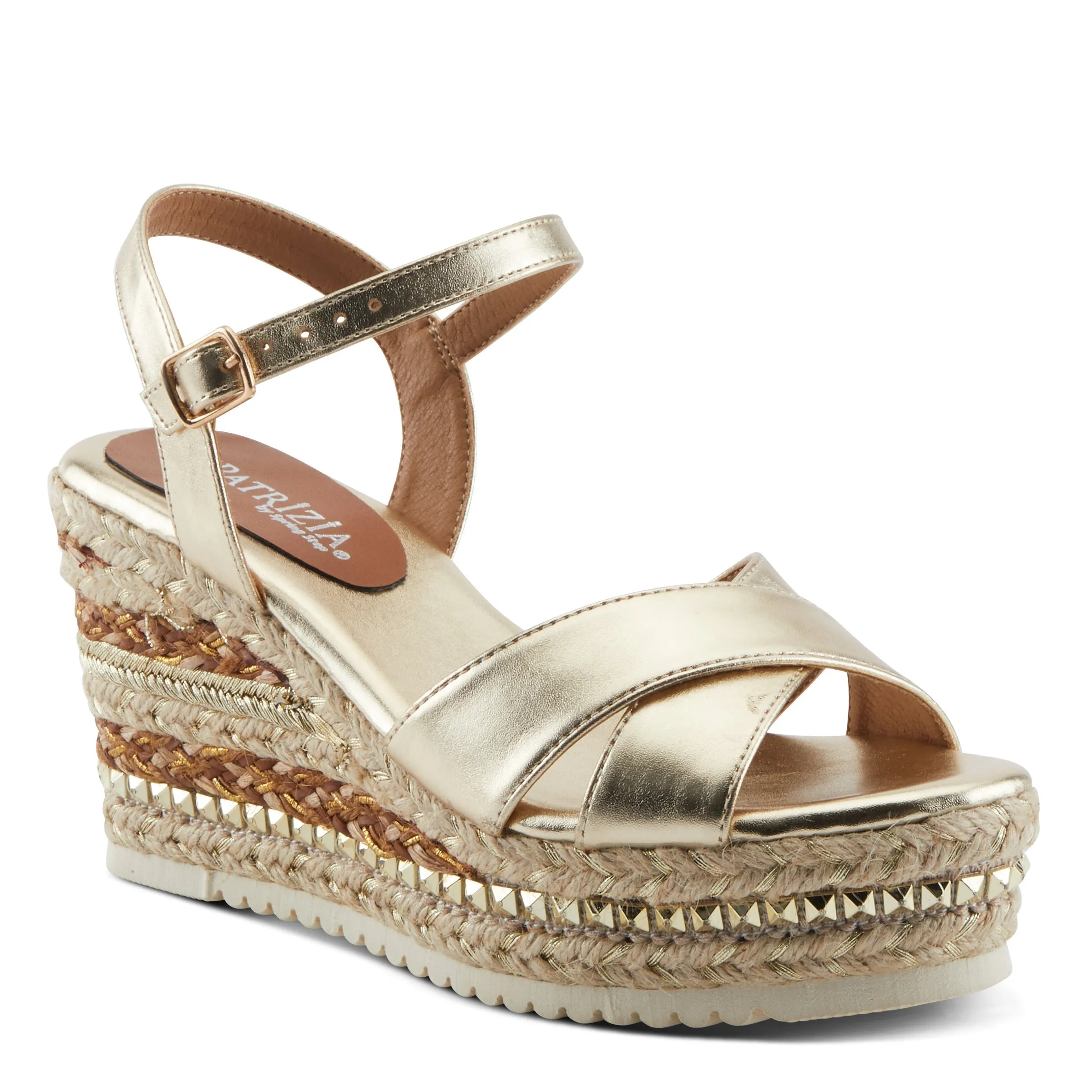 Spring Step Shoes  Patrizia Sloane Women’s Woven Suede Espadrille Sandals