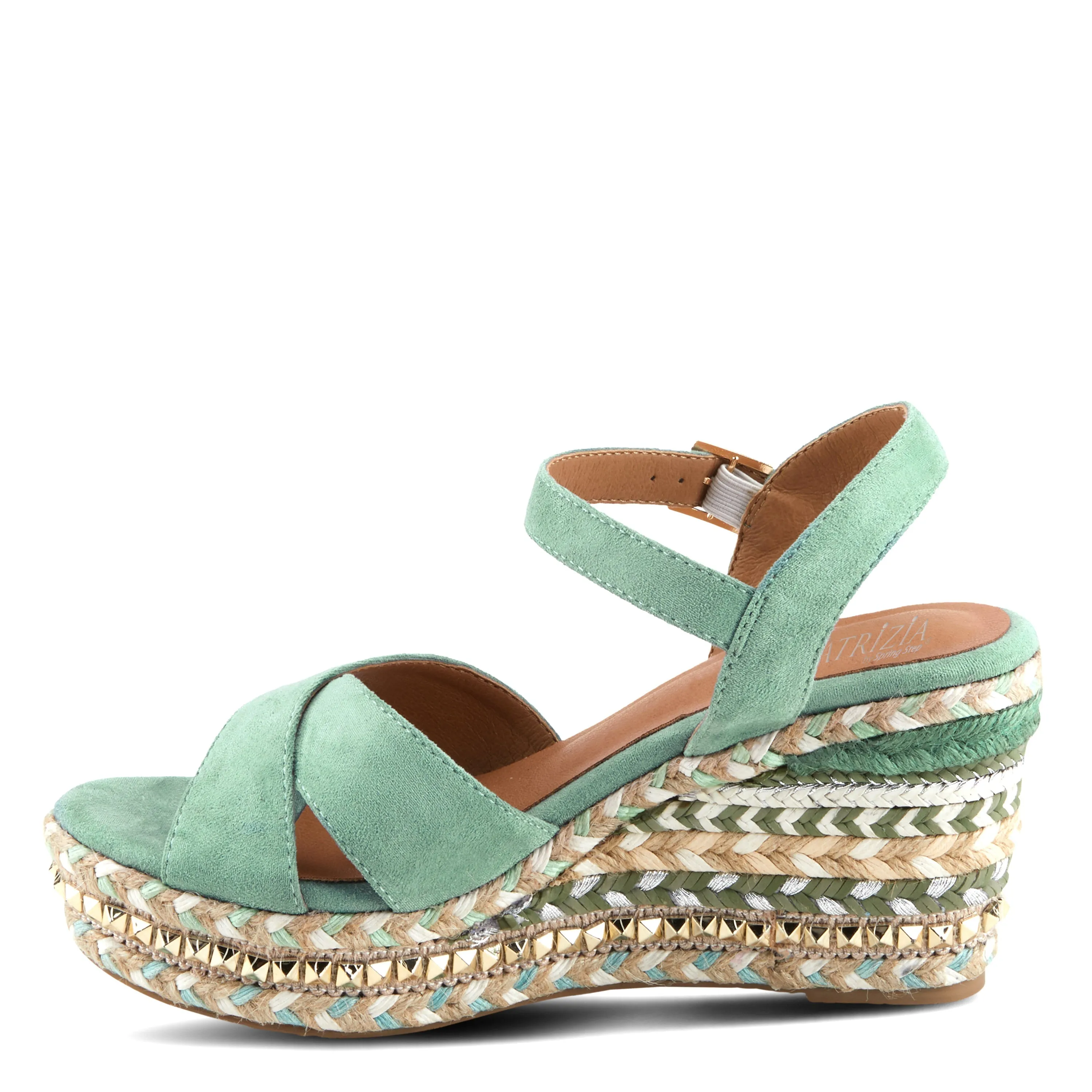Spring Step Shoes  Patrizia Sloane Women’s Woven Suede Espadrille Sandals