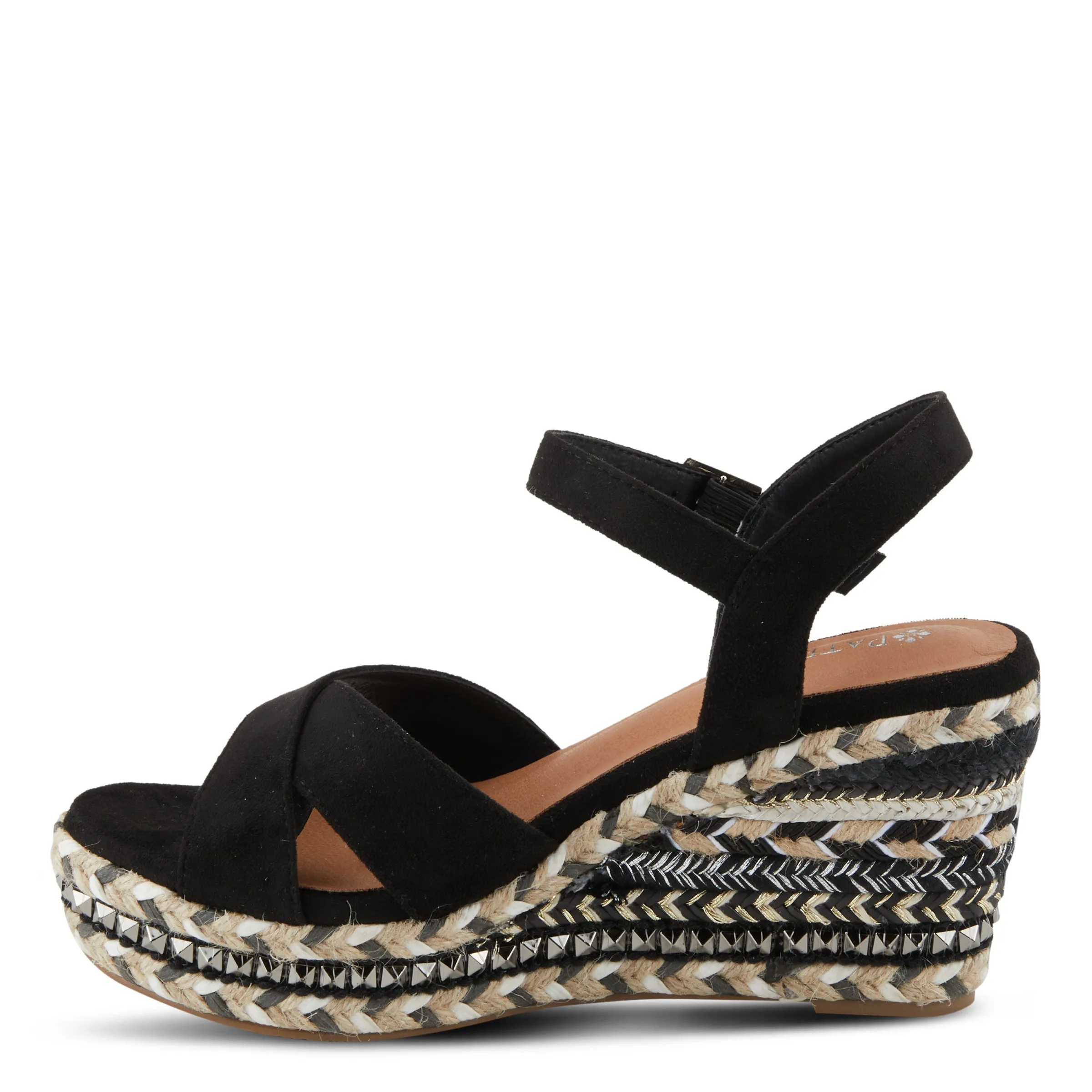 Spring Step Shoes  Patrizia Sloane Women’s Woven Suede Espadrille Sandals