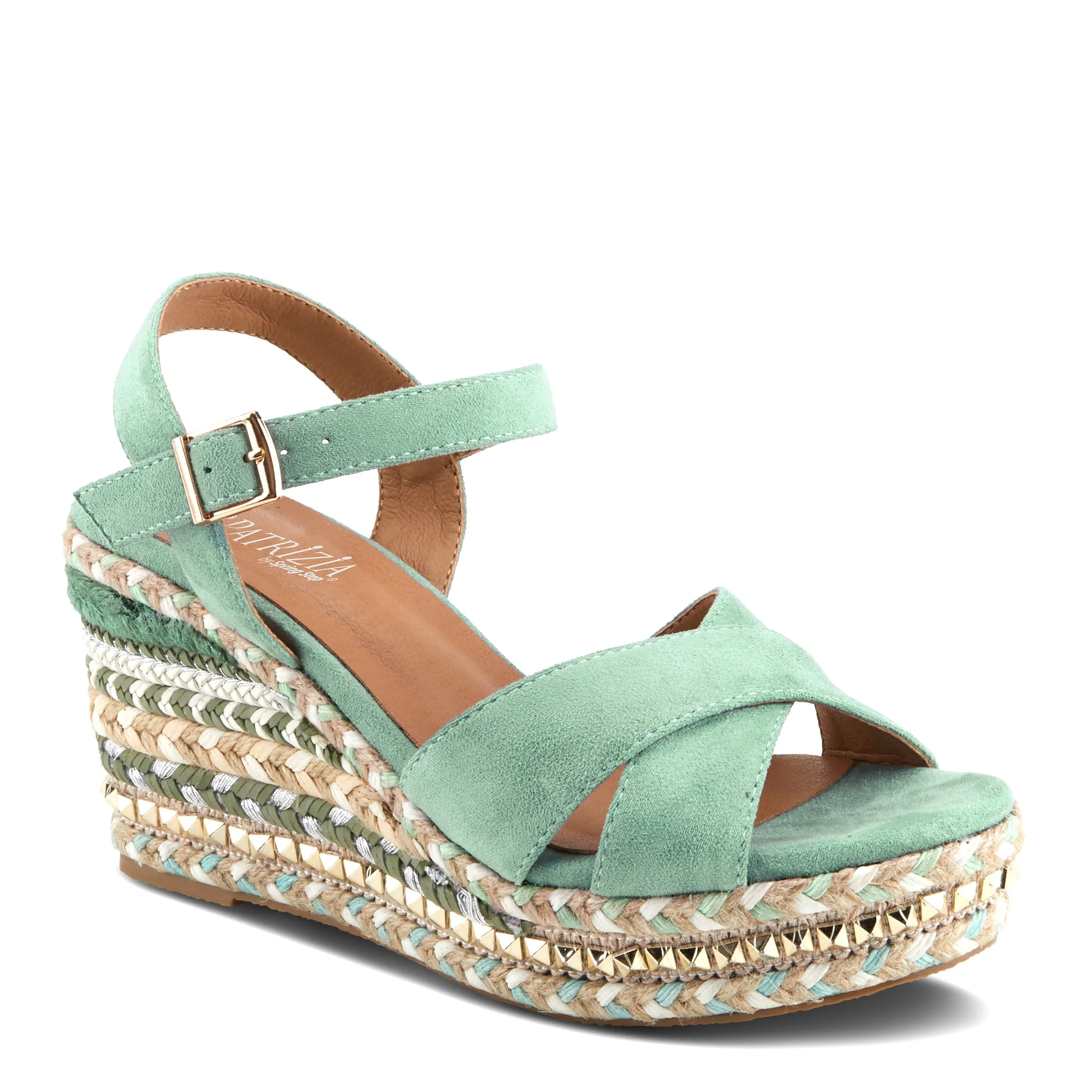 Spring Step Shoes  Patrizia Sloane Women’s Woven Suede Espadrille Sandals