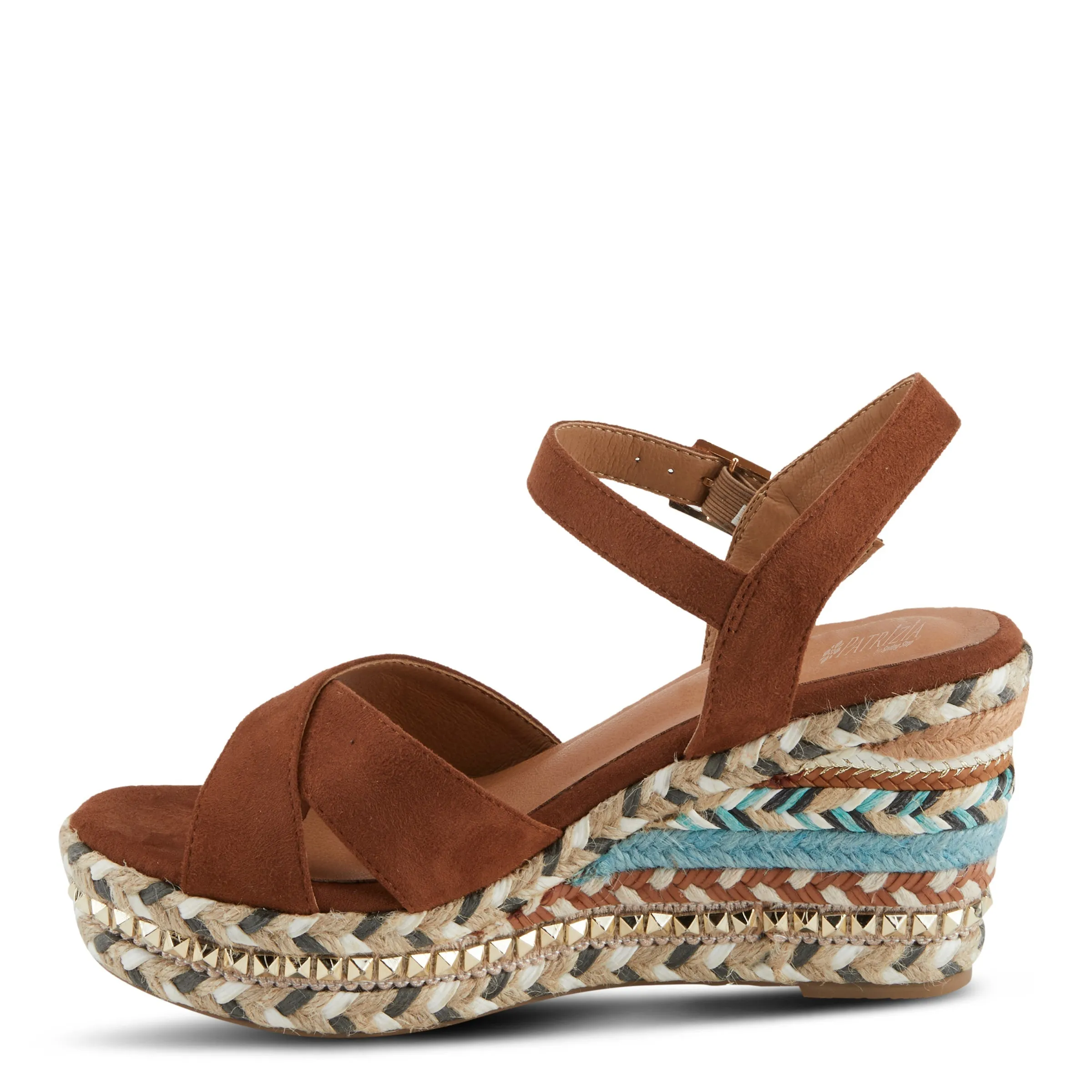 Spring Step Shoes  Patrizia Sloane Women’s Woven Suede Espadrille Sandals