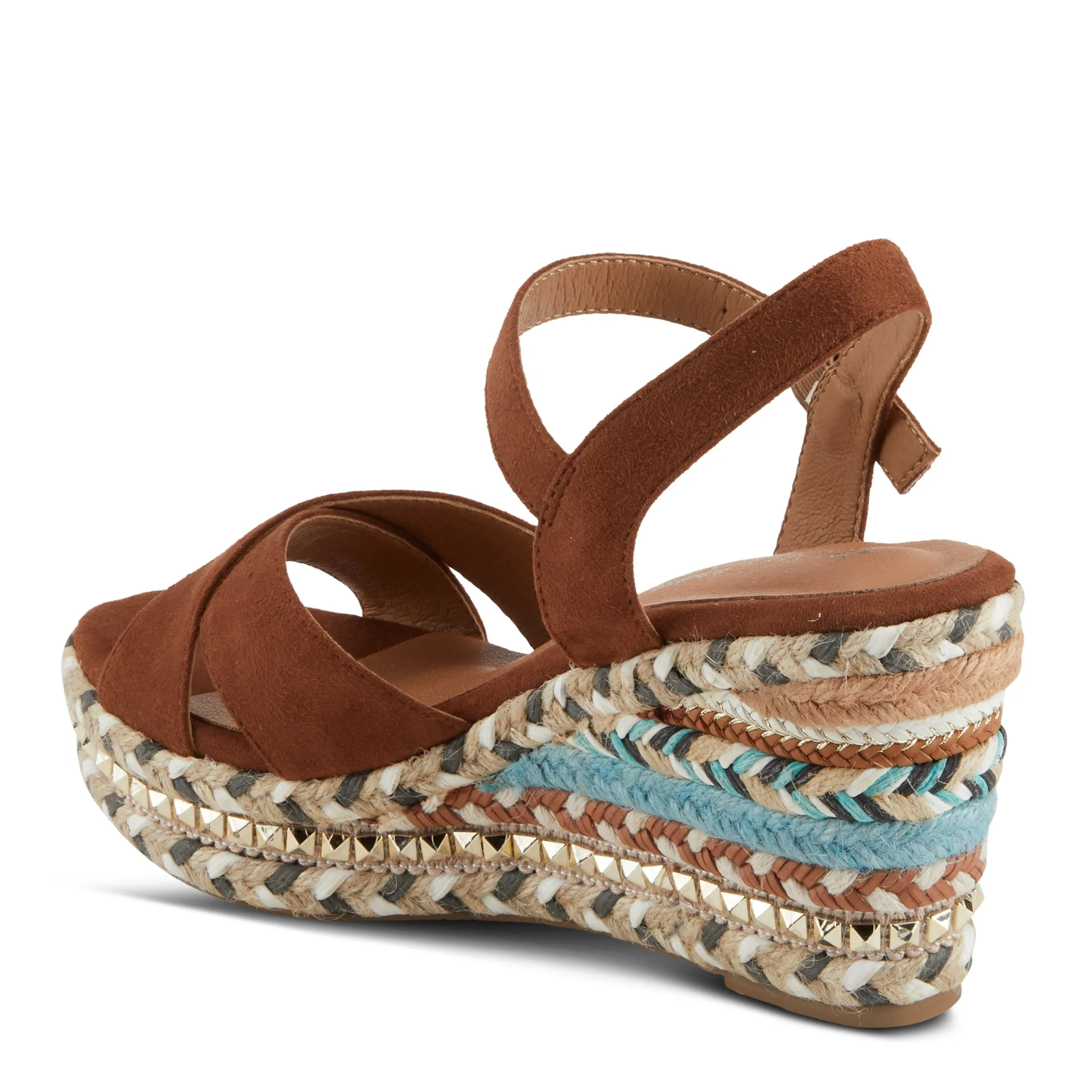 Spring Step Shoes  Patrizia Sloane Women’s Woven Suede Espadrille Sandals