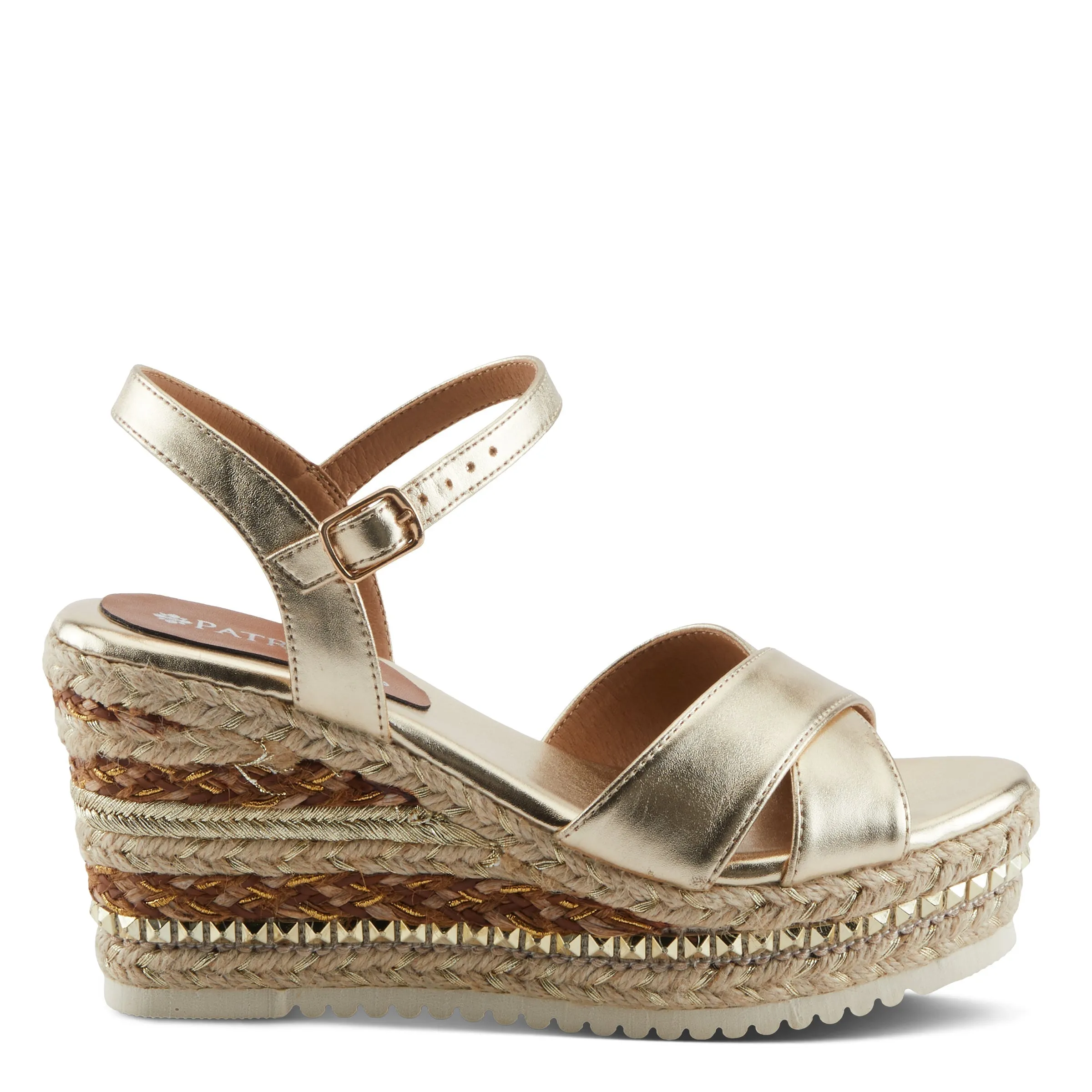 Spring Step Shoes  Patrizia Sloane Women’s Woven Suede Espadrille Sandals
