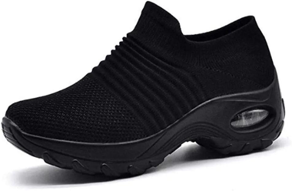 Super Soft Women’s Walking Shoes Ladies Soft Comfy Sole Sneakers Sock Shoes