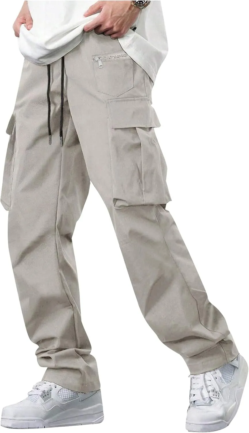 Tactical Pants for Men Flex Camo Relaxed Fit Fishing Work Pants Ripstop Lightweight Climbing Resistant Cargo Pants