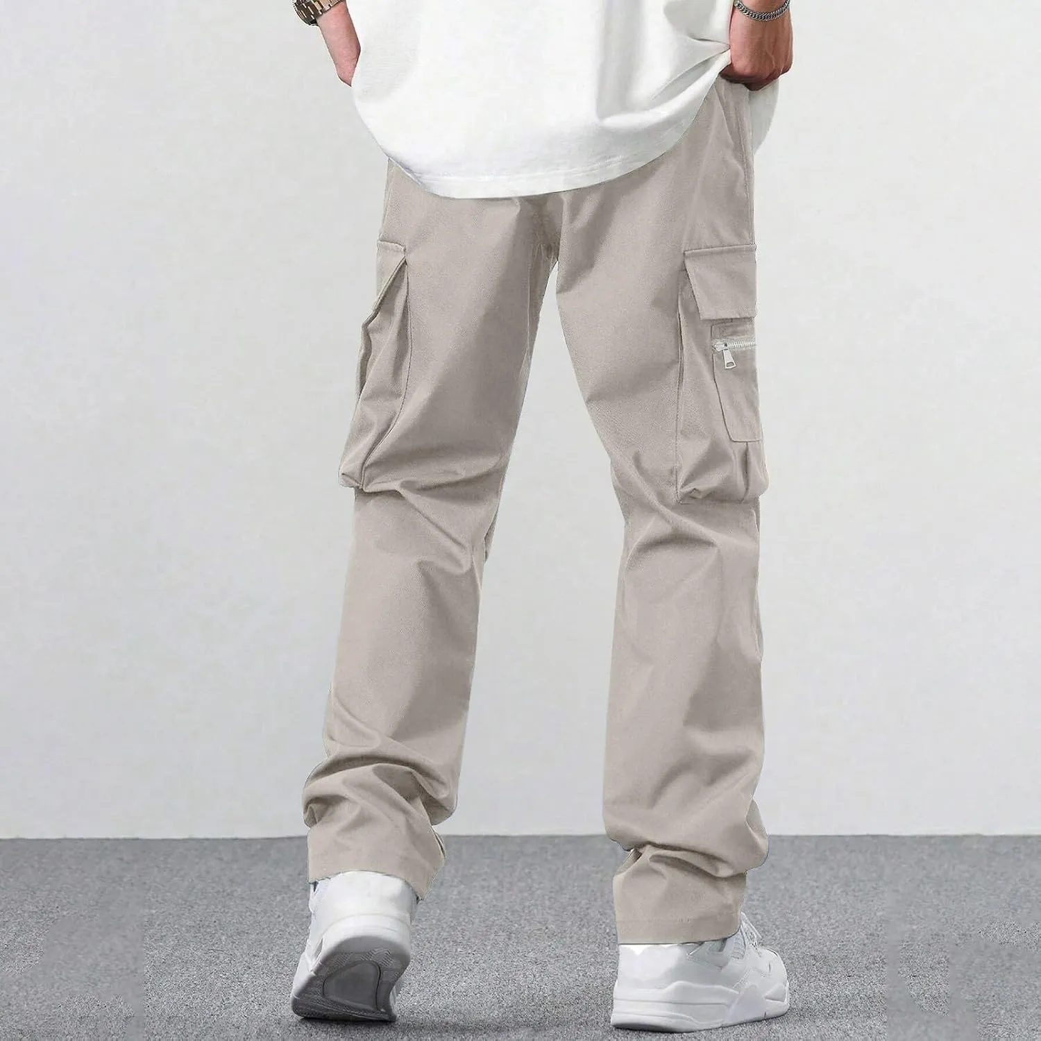 Tactical Pants for Men Flex Camo Relaxed Fit Fishing Work Pants Ripstop Lightweight Climbing Resistant Cargo Pants