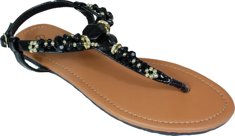 women's coral sandal black (style #603) Case of 18