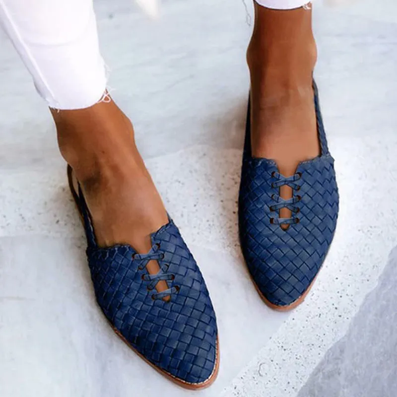 Women's summer slip on pointed toe flats