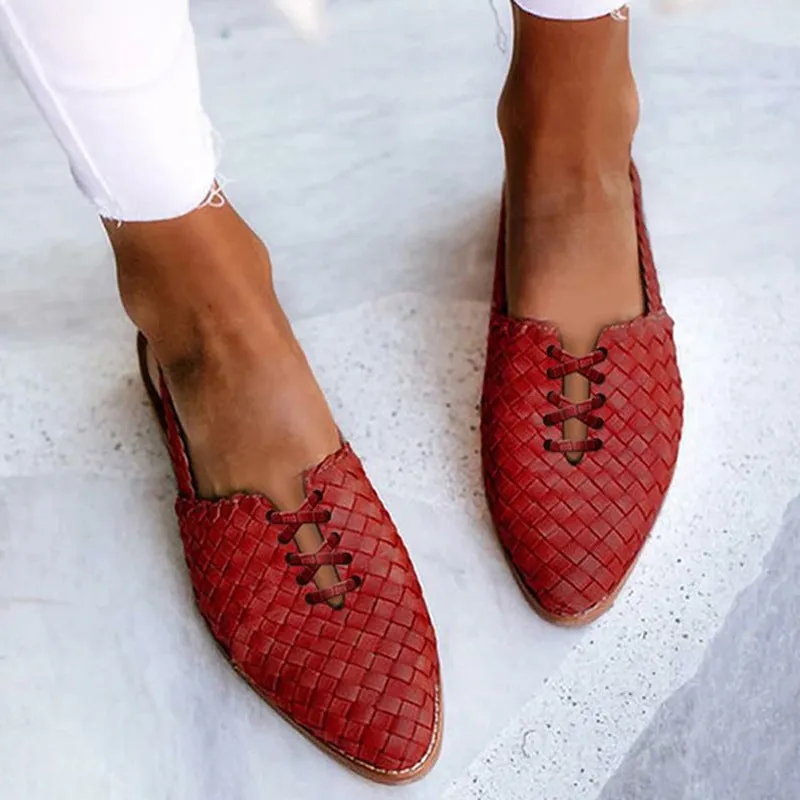 Women's summer slip on pointed toe flats
