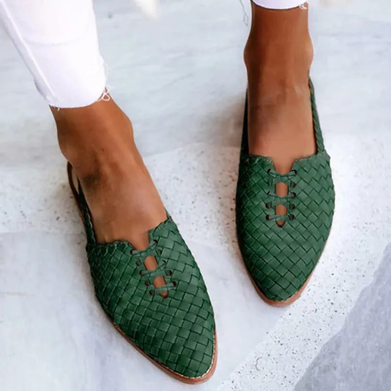 Women's summer slip on pointed toe flats