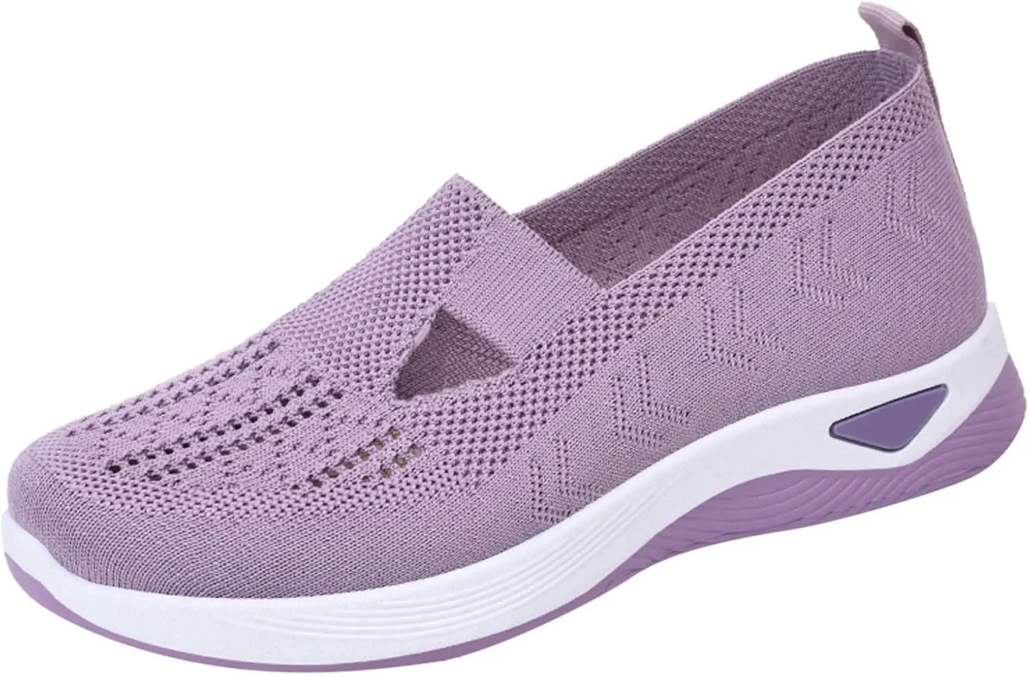 Women's Woven Orthopedic Breathable Soft Shoes Tennis Shoes Womens Comfortable White Casual Shoes Slip On Sneakers White Tennis Shoe Cross Trainer Shoe