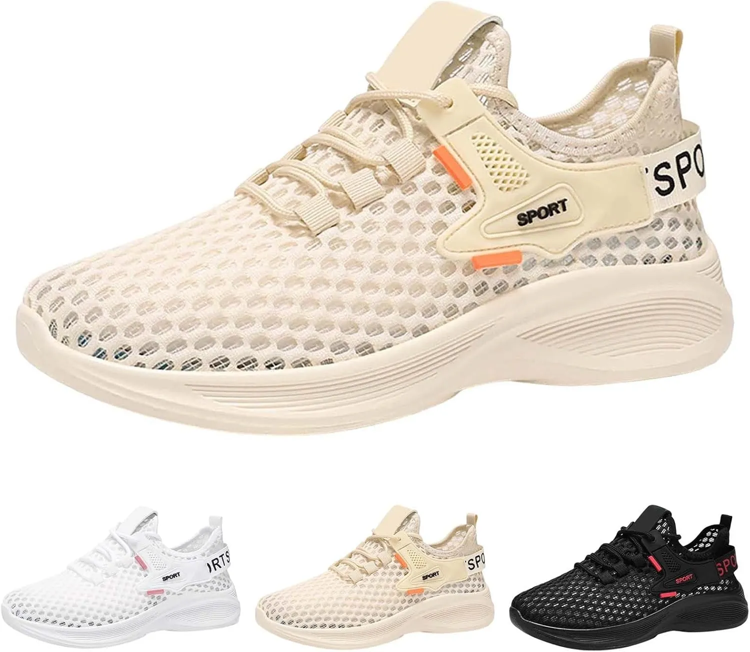Women's Woven Orthopedic Breathable Soft Sole Walking Shoes Women Sports Casual Shoes High Top Sneakers Waterproof Tennis Shoe Loafers Dress Shoe