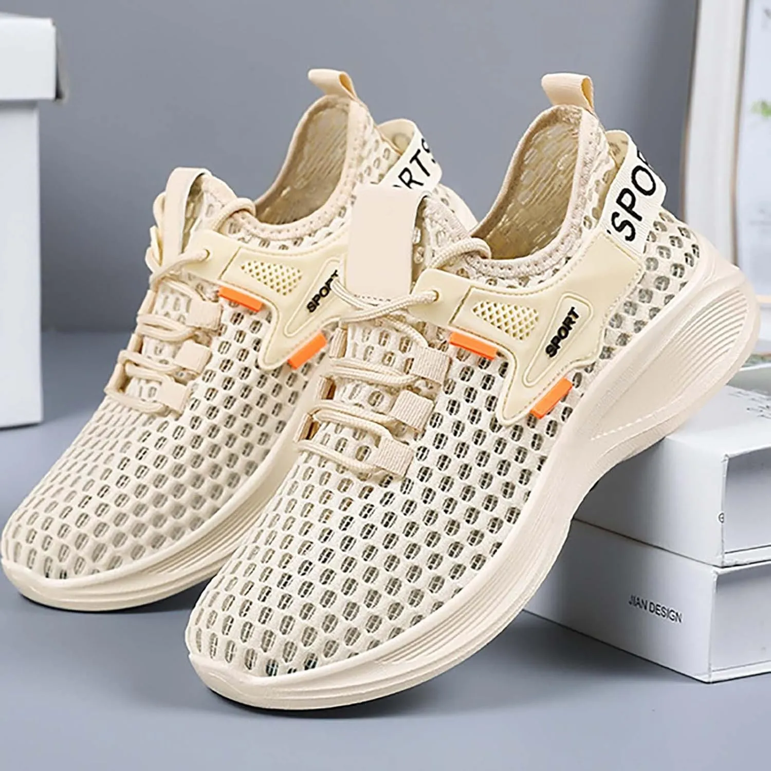 Women's Woven Orthopedic Breathable Soft Sole Walking Shoes Women Sports Casual Shoes High Top Sneakers Waterproof Tennis Shoe Loafers Dress Shoe